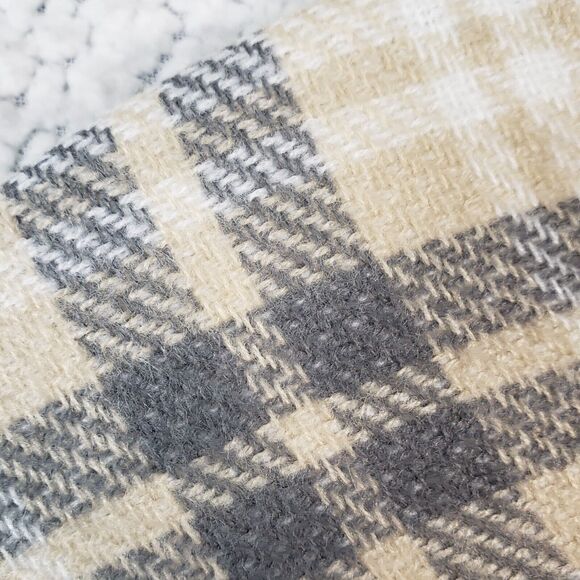 J Jill Womens One Size Poncho Sweater Wrap Plaid - Picture 3 of 10